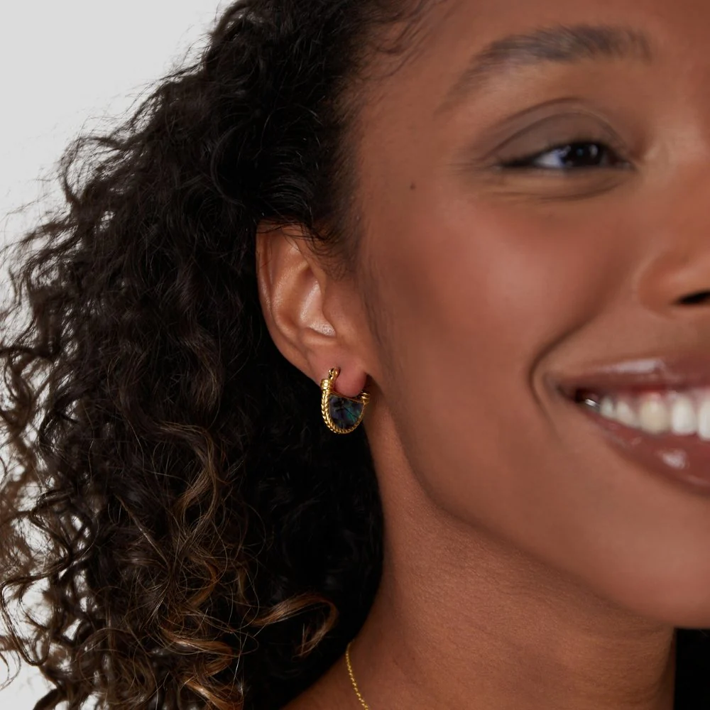 Amalfi Turquoise Shell Earrings - Image 5