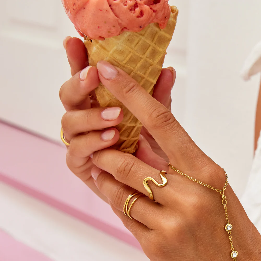 Gold Wave Ring - Image 6