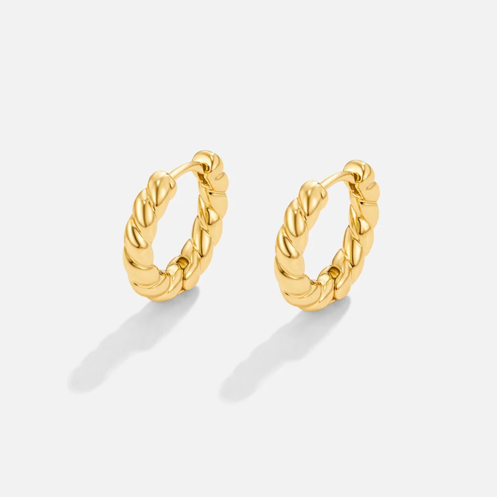 Layla Gold Twist Earrings - Image 4