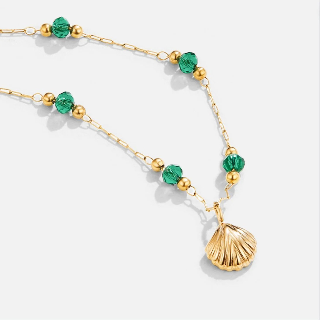 Ocean Lover Shell & Bead Necklace Set - Image 5