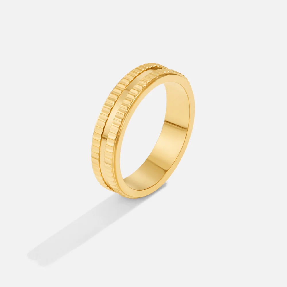 Rina Gold Band Ring - Image 3