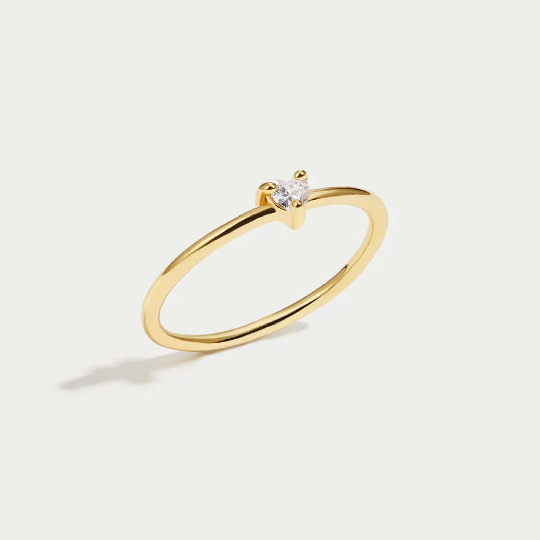 'Small Love' Crystal Heart Ring - Image 6