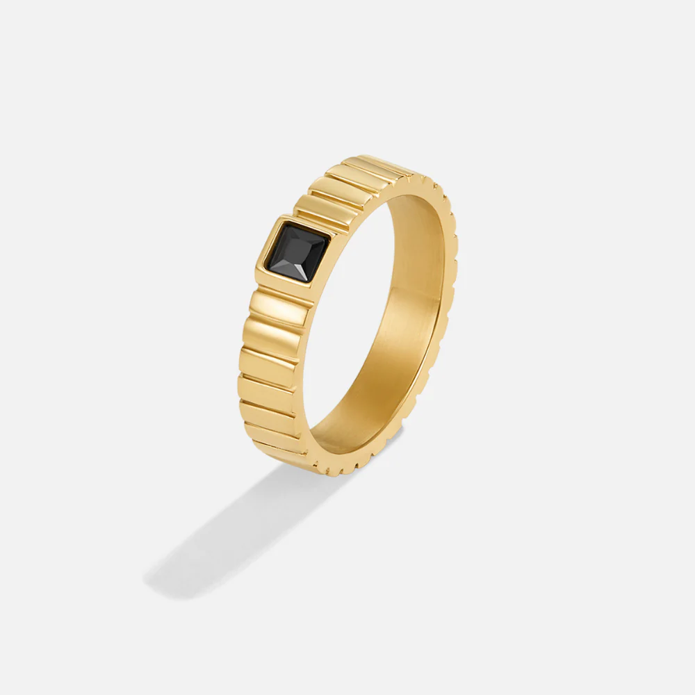 Talia Black Gold Ring - Image 3